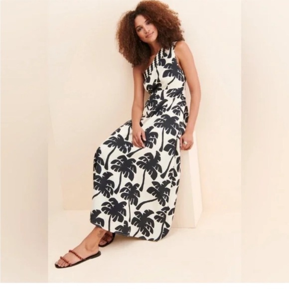 FARM Rio Black and White One-Shoulder Maxi Sundress - Picture 6 of 6
